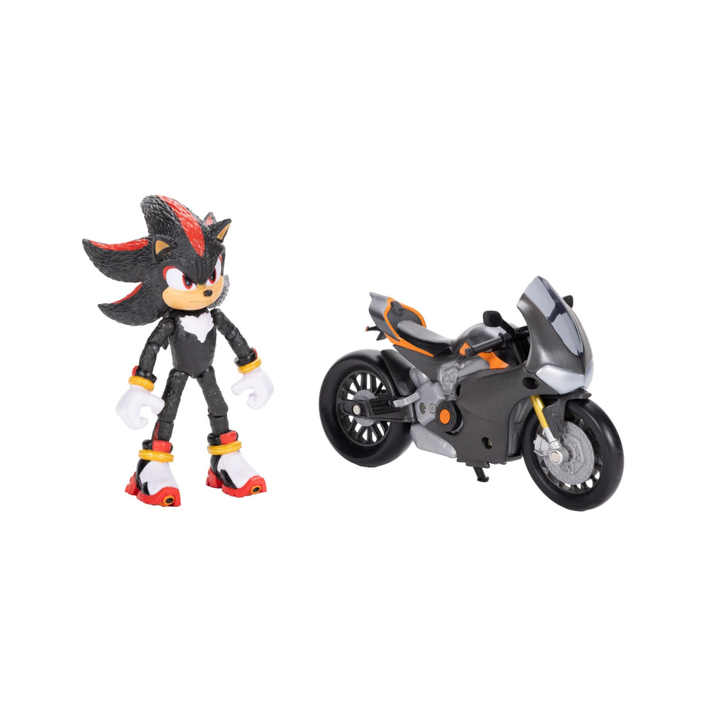 Sonic The Hedgehog with motorcycle for movie-inspired action setups.