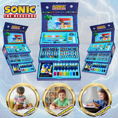 Sonic The Hedgehog eraser helps tidy lines during drawing.