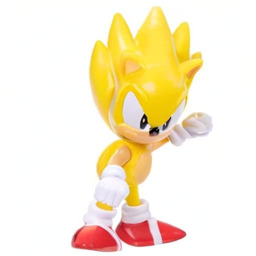 Sonic the Hedgehog Classic Super Sonic 2.5-inch mini figure packaging view for gift-ready display.