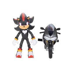 Sonic The Hedgehog figure and motorcycle detail for collectible display.