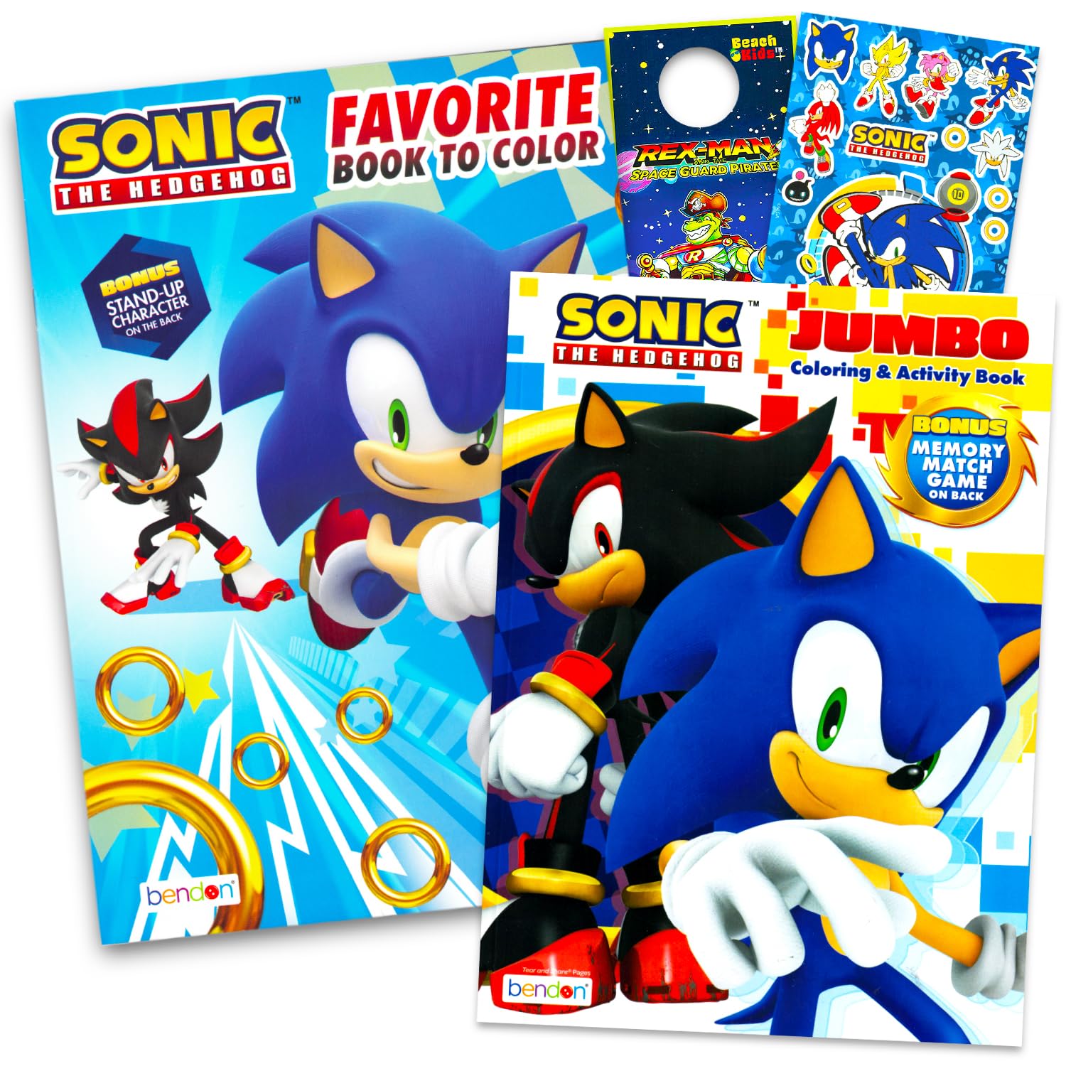 Sonic the Hedgehog coloring book cover boosts imaginative play for kids