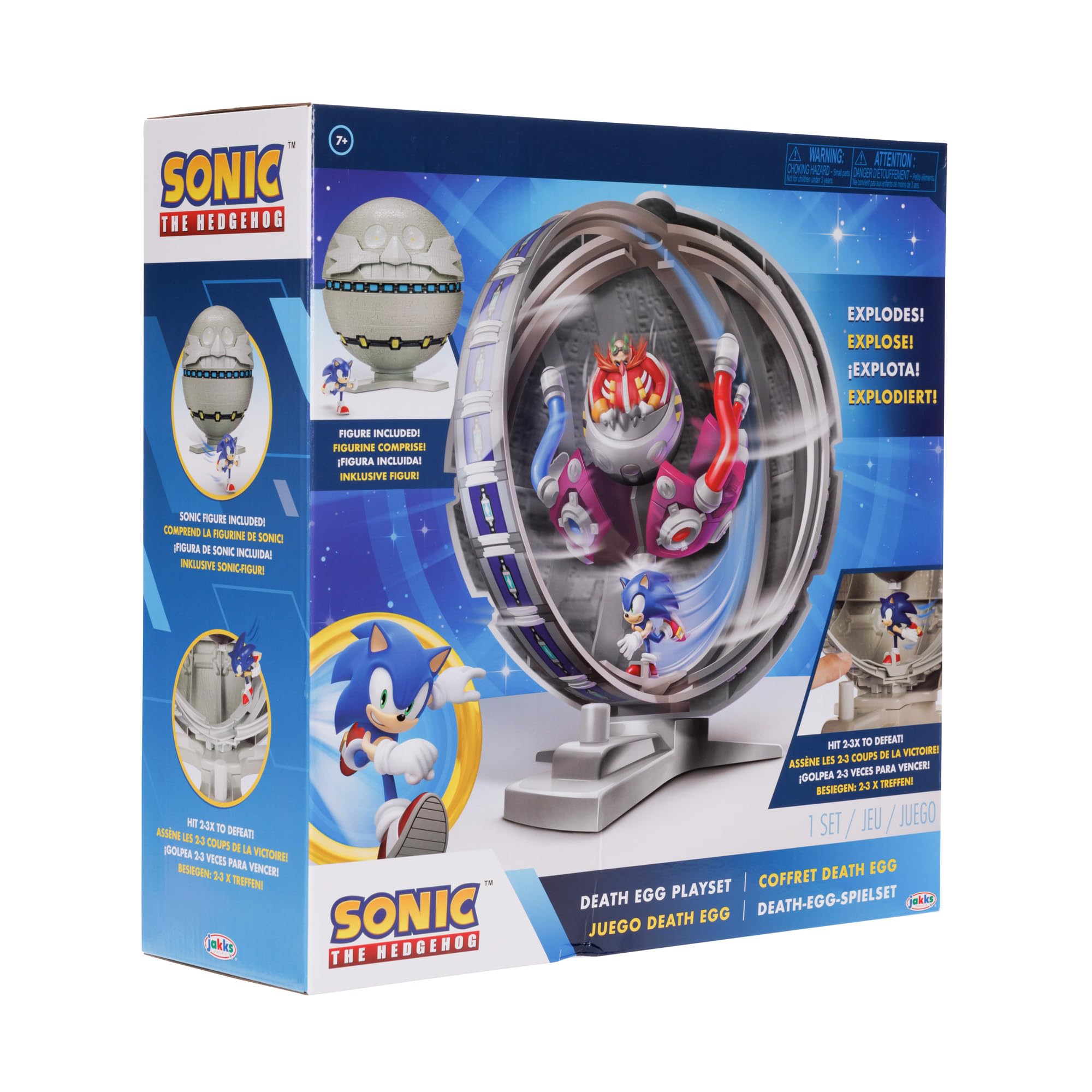 Sonic the Hedgehog playset compatible with other 2.5-inch figures for expanded play.