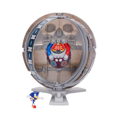 Sonic the Hedgehog exclusive running figure on the Death Egg Playset for dynamic battles.
