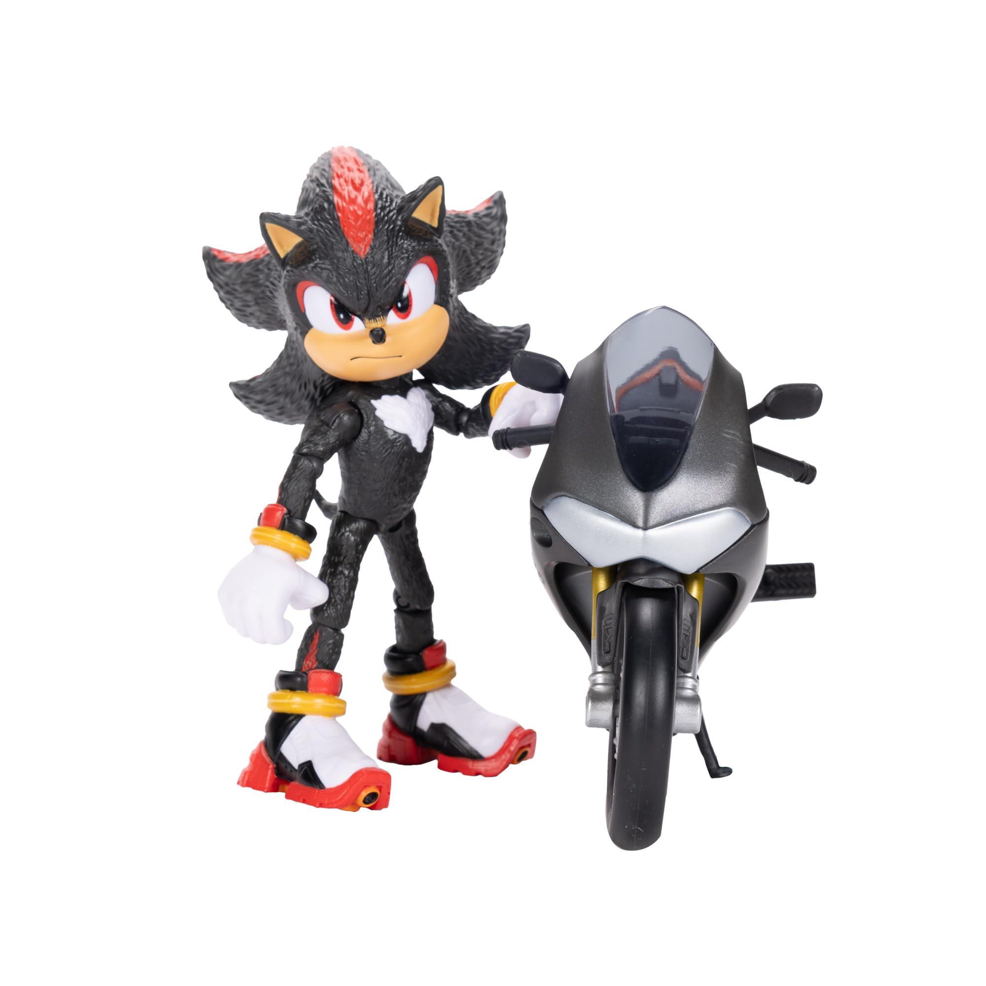 Sonic The Hedgehog 5-inch figure with motorcycle for kids' imaginative play.