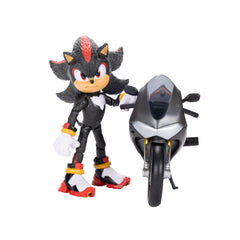 Sonic The Hedgehog 5-inch figure with motorcycle for kids' imaginative play.