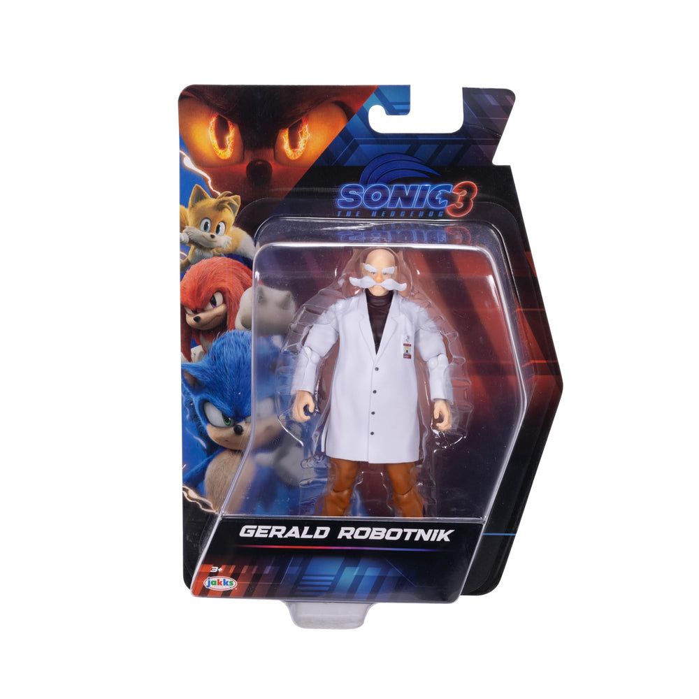 Sonic The Hedgehog Gerald Robotnik Wave 3 figure pose-down shot.