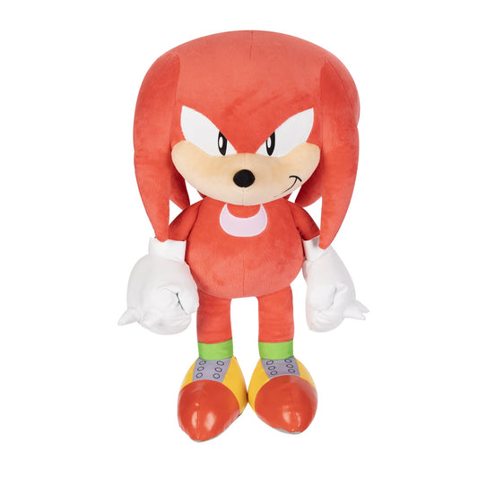 Sonic The Hedgehog Knuckles 18-inch plush shows connectable hands for game-inspired play