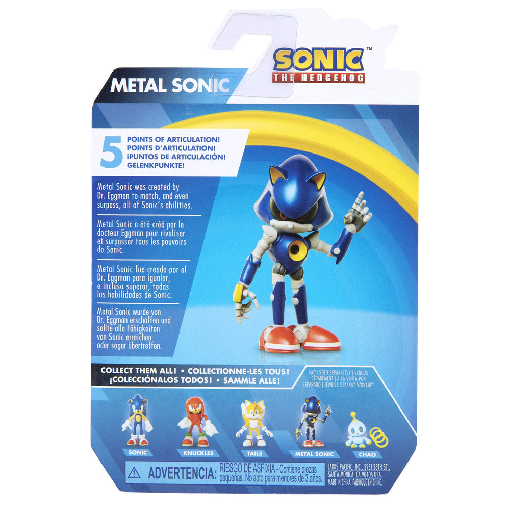 Sonic The Hedgehog Metal Sonic 2.5-inch figure offers glossy finish ideal for photos.