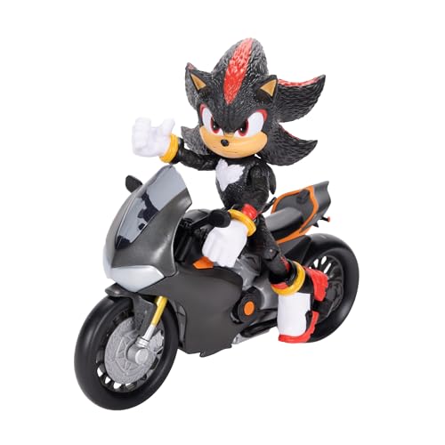 Sonic The Hedgehog 5-inch figure with bike front view for desk displays.