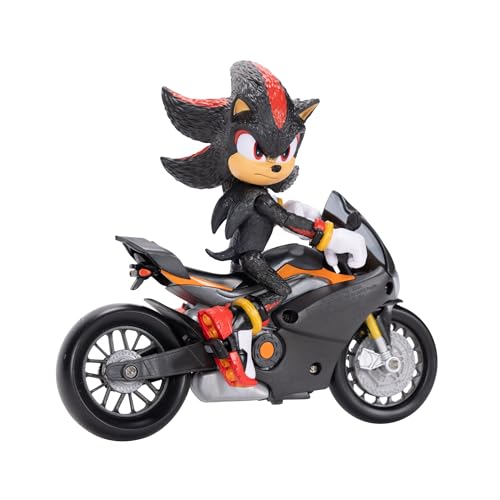Sonic The Hedgehog figure with motorcycle side view for cinematic display ideas.