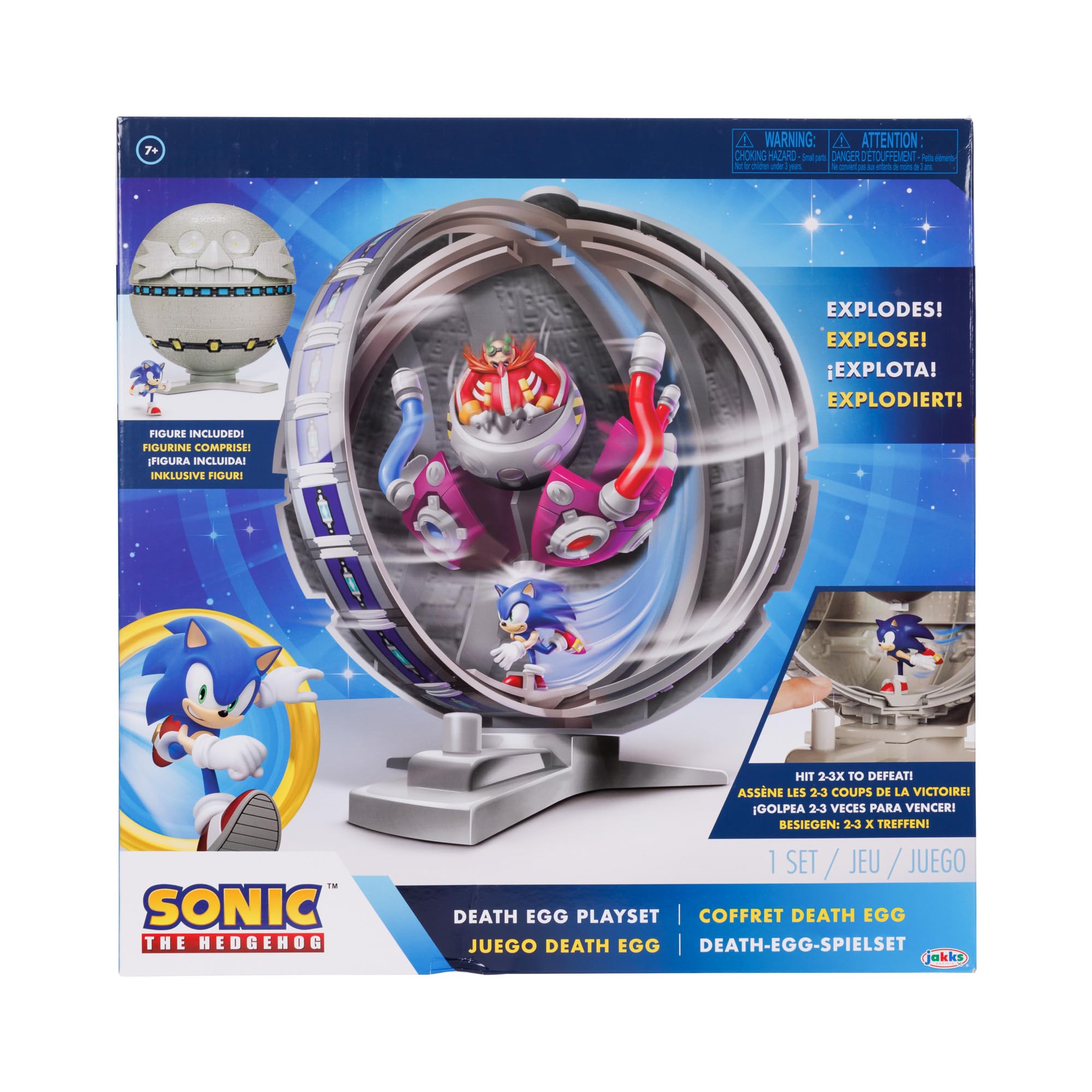 Sonic the Hedgehog twelve-inch tall playset creates a bold room display.