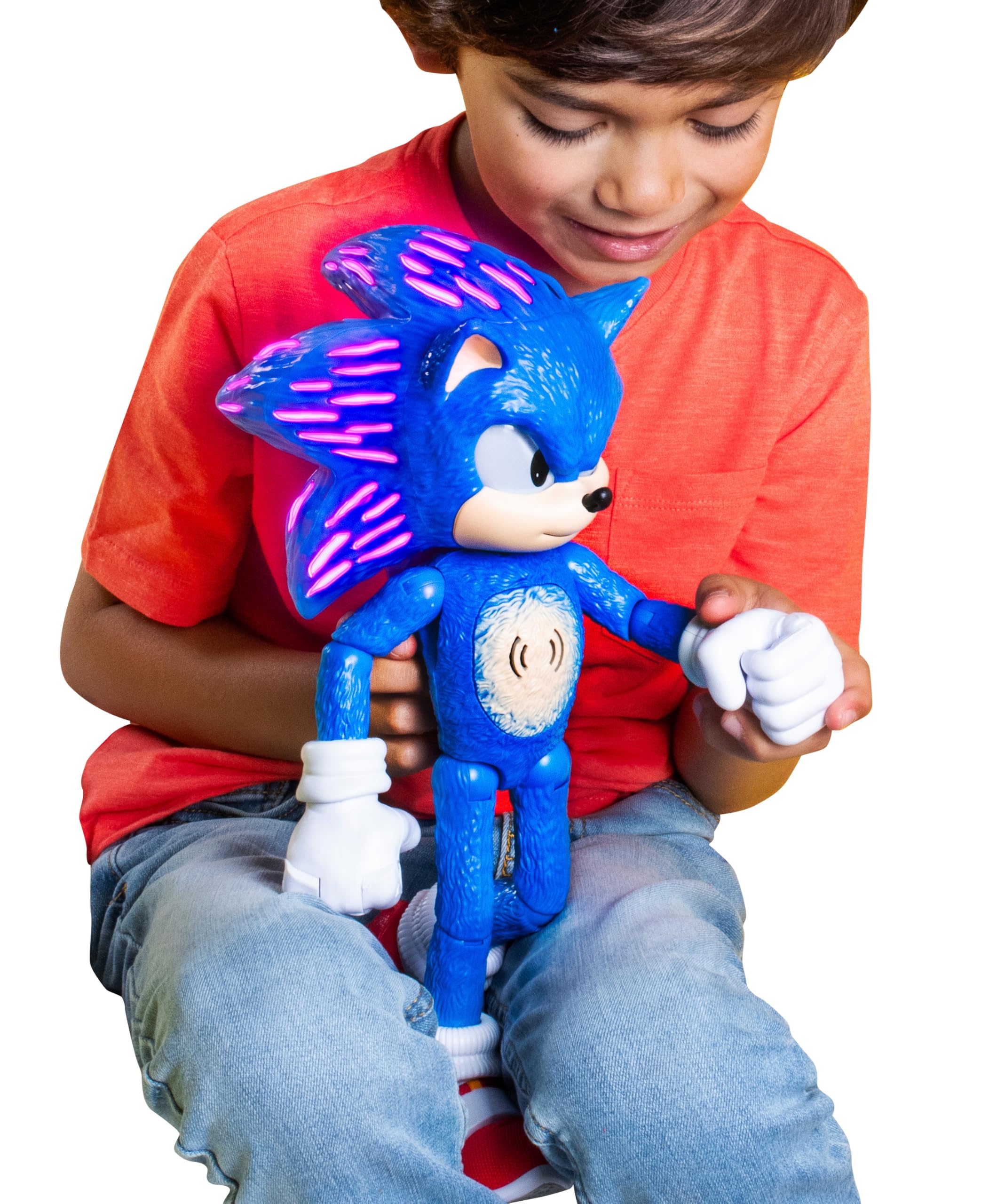 Sonic ultimate talking 12-inch figure with movie-style design for display and play