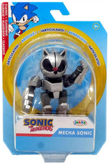 Sonic The Hedgehog Mecha Sonic mini figure in action pose for display and imaginative play