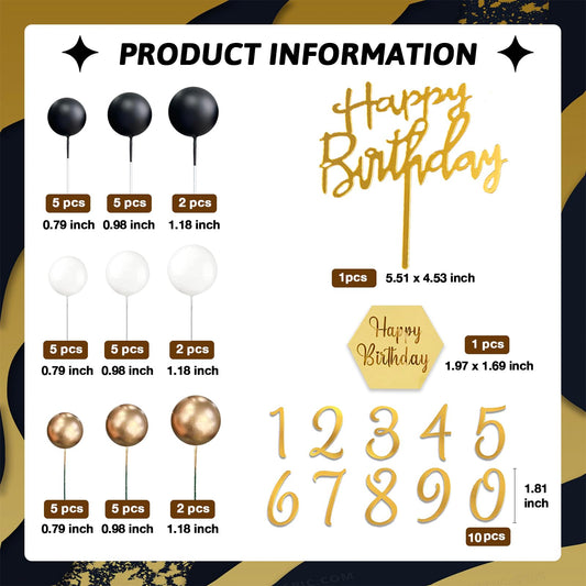 SONICEBUY gold balls cake decorations add shine to desserts and cupcakes.