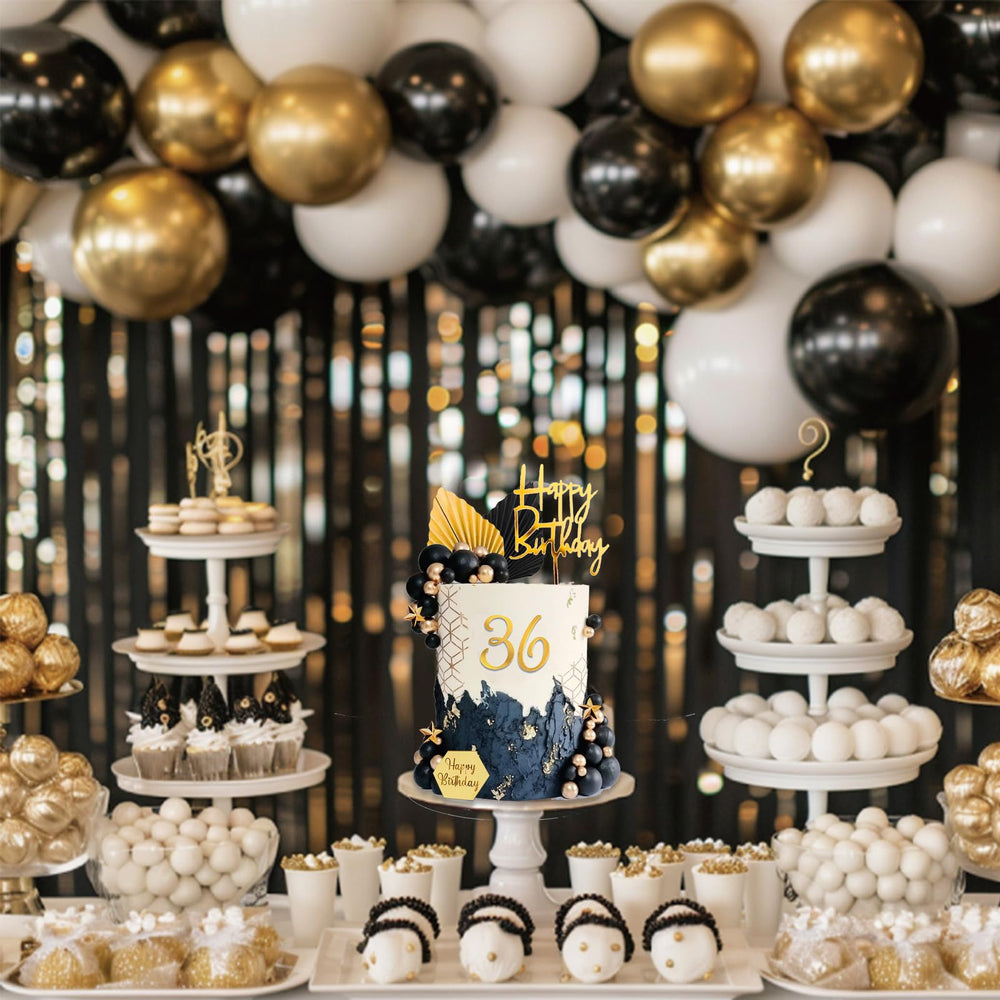 SONICEBUY gold star cake toppers add sparkle to desserts.