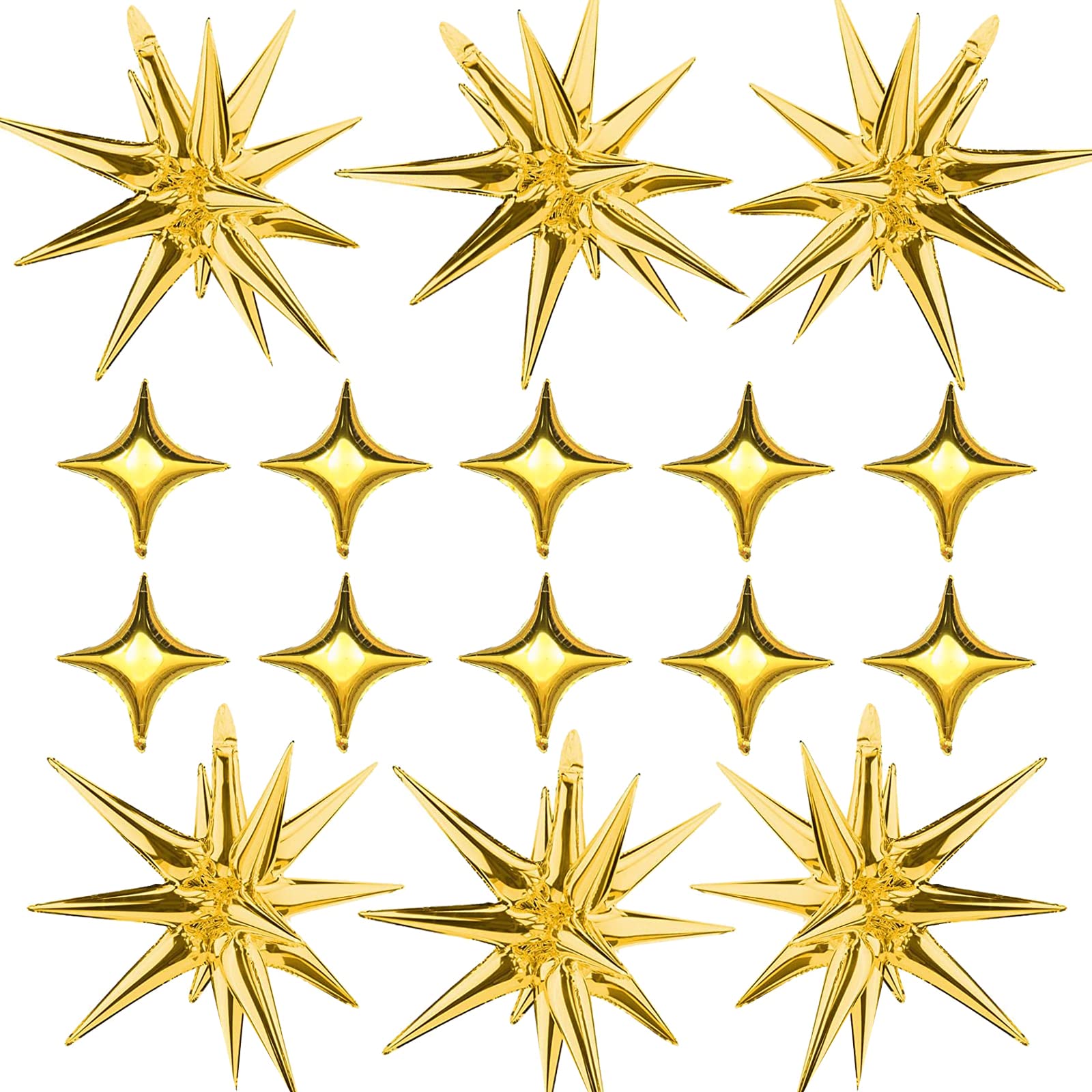 SONICEBUY gold star explosion balloon for wedding backdrop