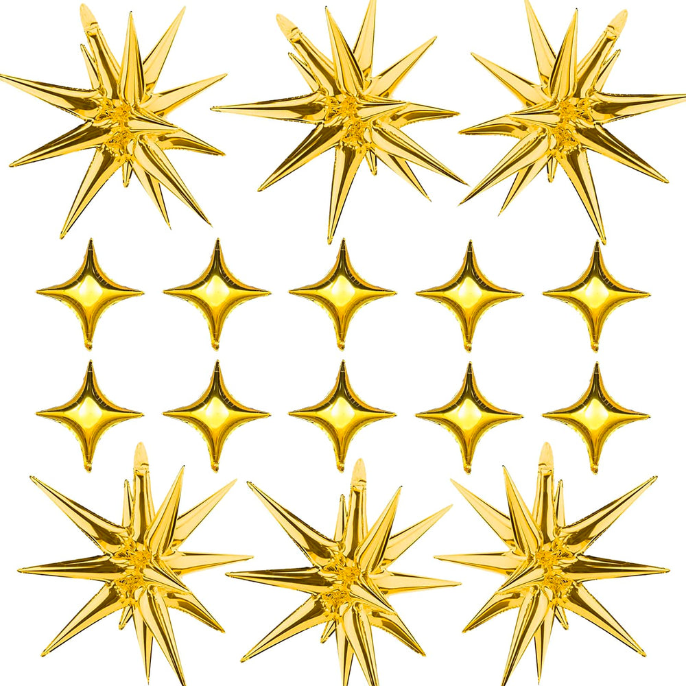SONICEBUY gold star explosion balloon for wedding backdrop