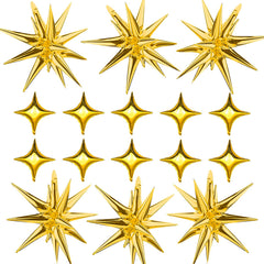 SONICEBUY gold star explosion balloon for wedding backdrop