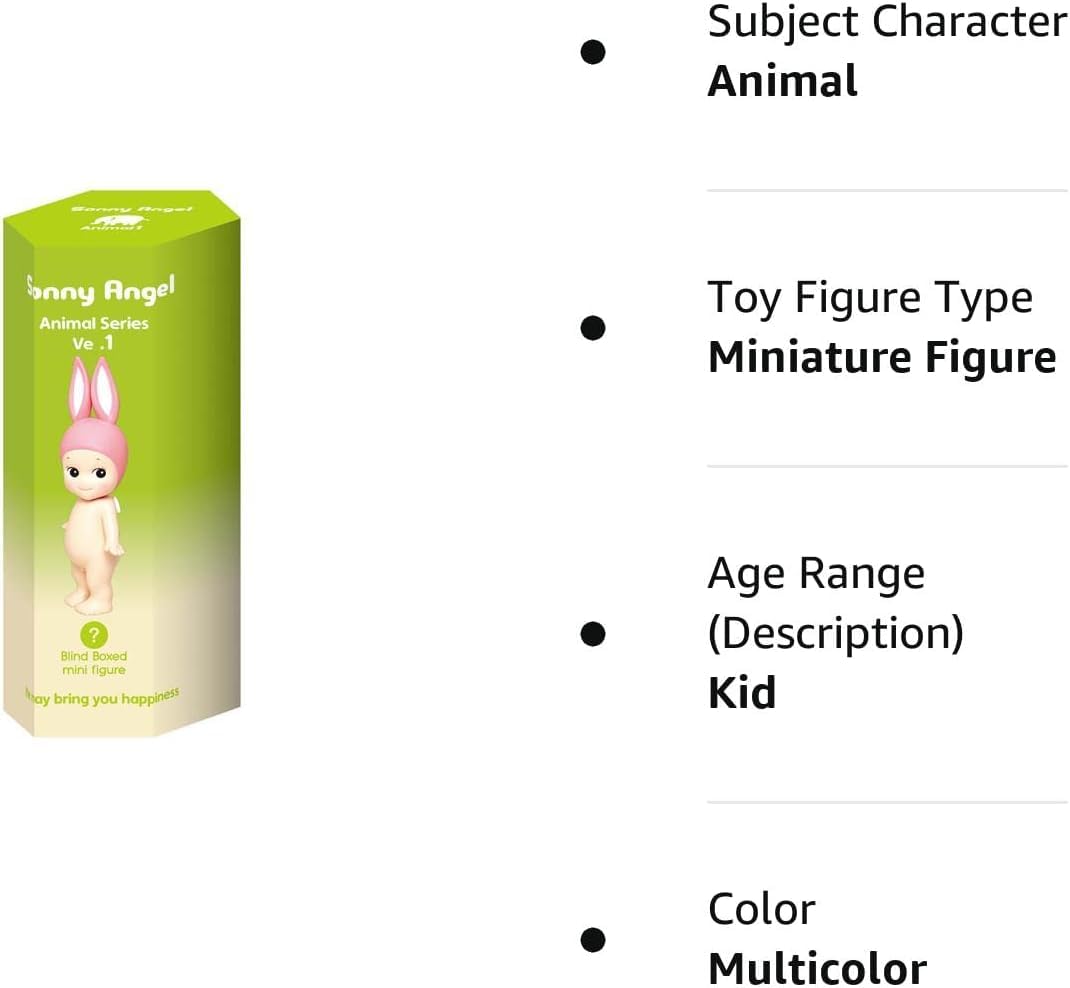 Japanese-designed Sonny Angel Animal Version 1 mini figure for display.