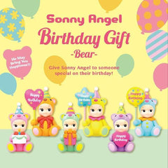 Sonny Angel Birthday Bear with star balloon to sparkle a special day
