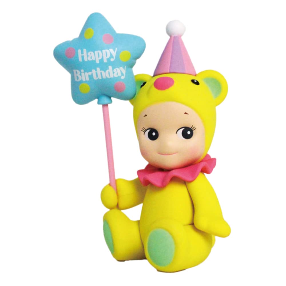 Sonny Angel Birthday Gift Bear 2021 balloons and cake motif on packaging
