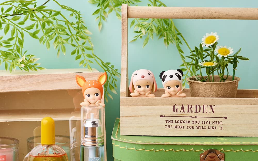 Sonny Angel Hippers on a laptop adds cheerful personality to a workspace