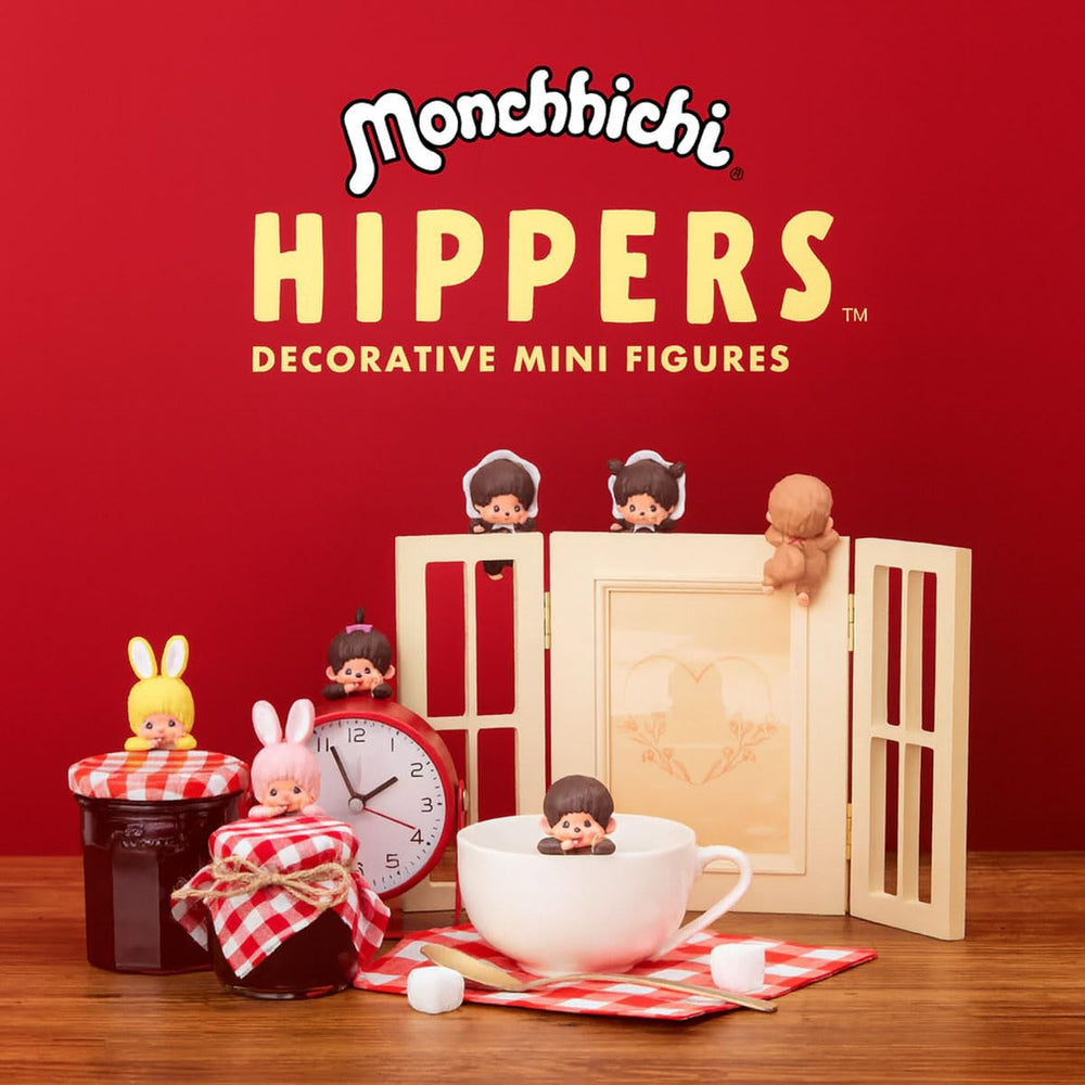 Rear view of Sonny Angel Monchhichi HIPPERS showing a plump bottom.