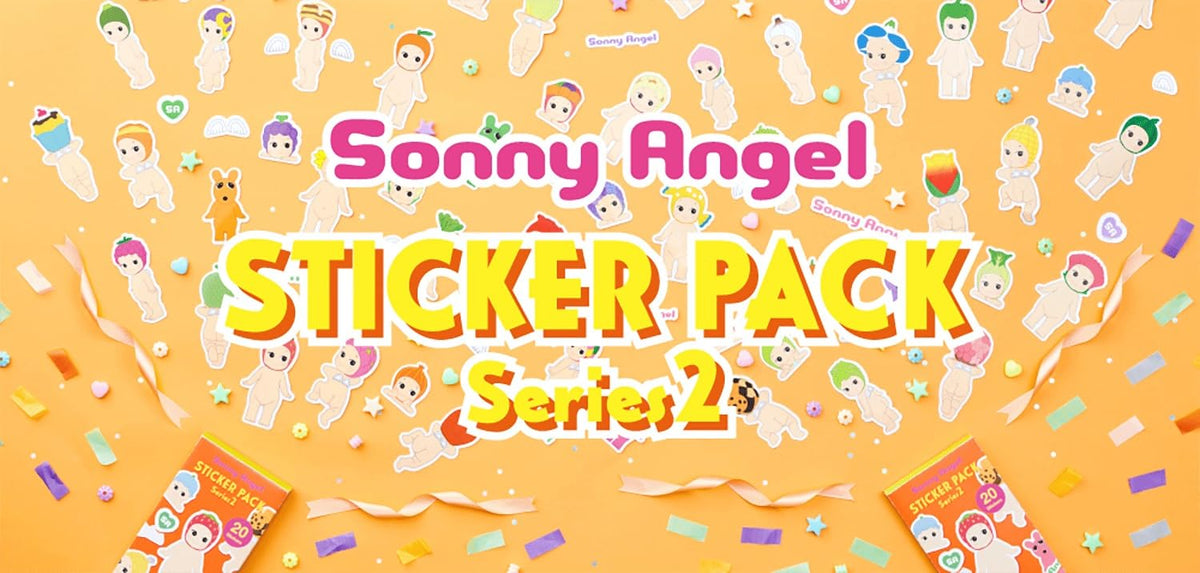 SONNY ANGEL Series 2 box of 20 waterproof stickers for quick DIY decorating.