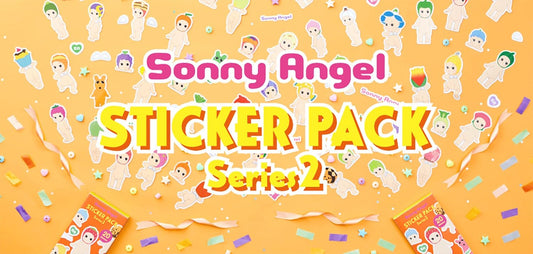 SONNY ANGEL Series 2 box of 20 waterproof stickers for quick DIY decorating.