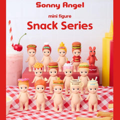 Hamburger mini figure from Sonny Angel Snack Series for shelf display and gifting