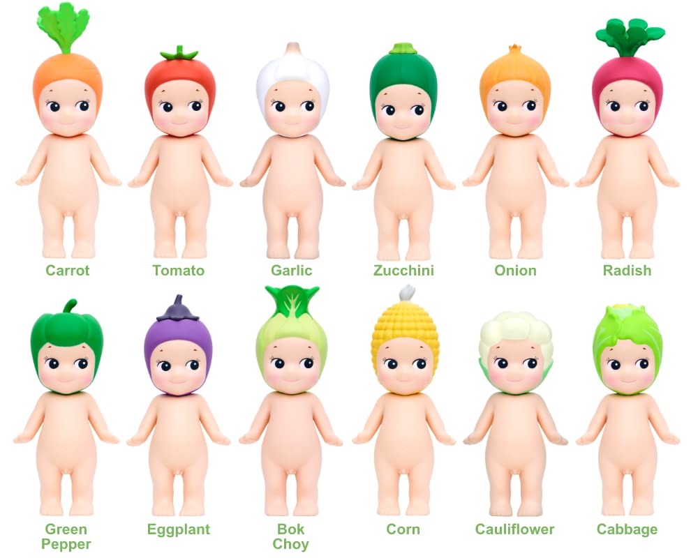 Sonny Angel vegetable headgear colors showcase fresh charm, ideal for display and collecting