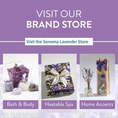 Sonoma Lavender pillow in a cozy bedroom setup for calm evenings