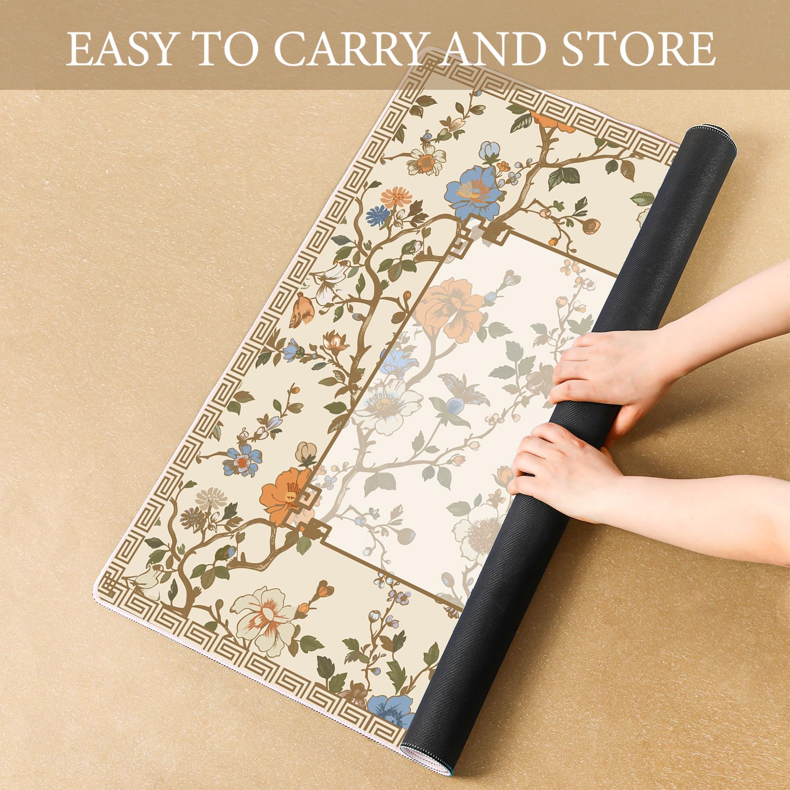 Sonwyoung 80 cm square mat fits most tables and setups.