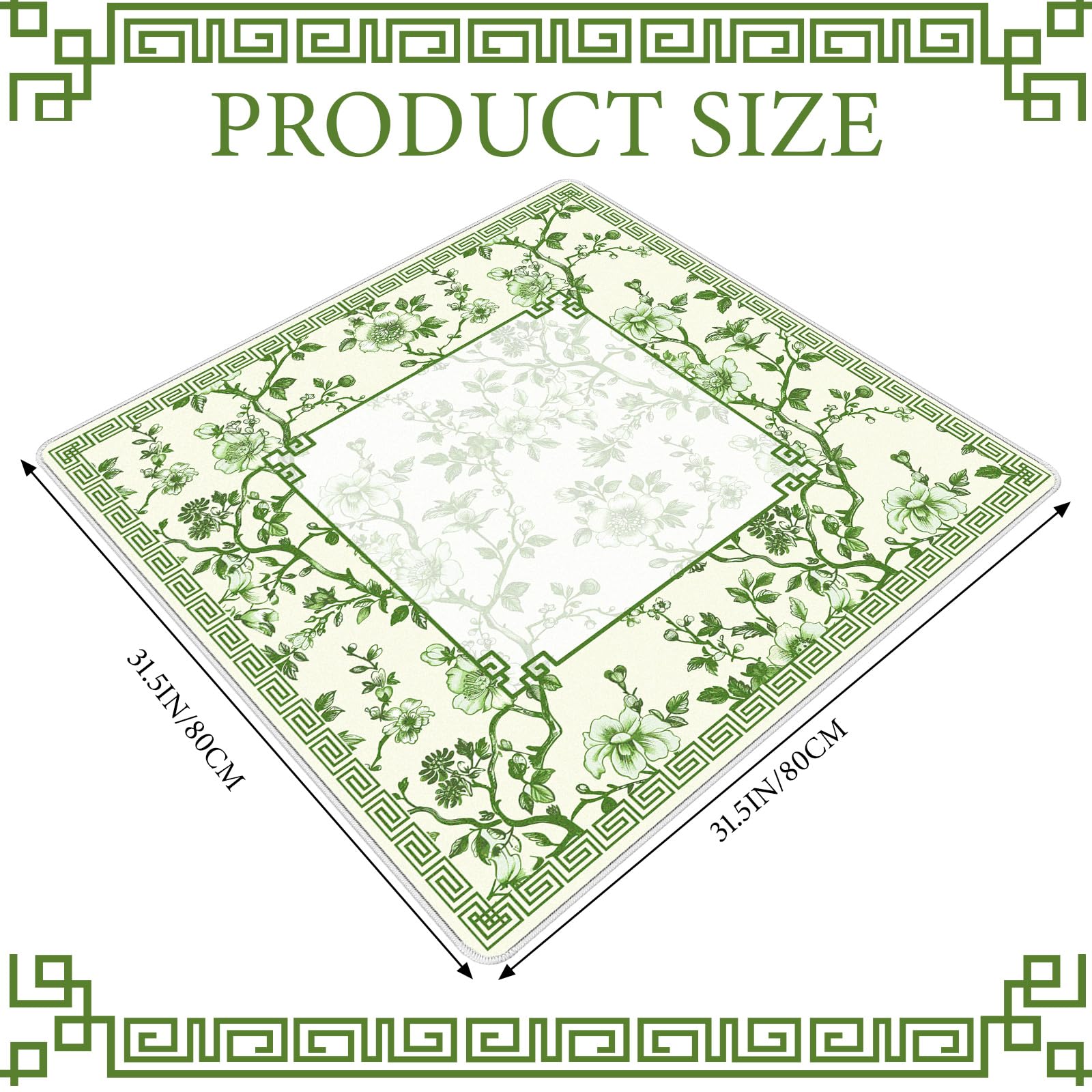 Flat lay of Sonwyoung mahjong mat ready for table games