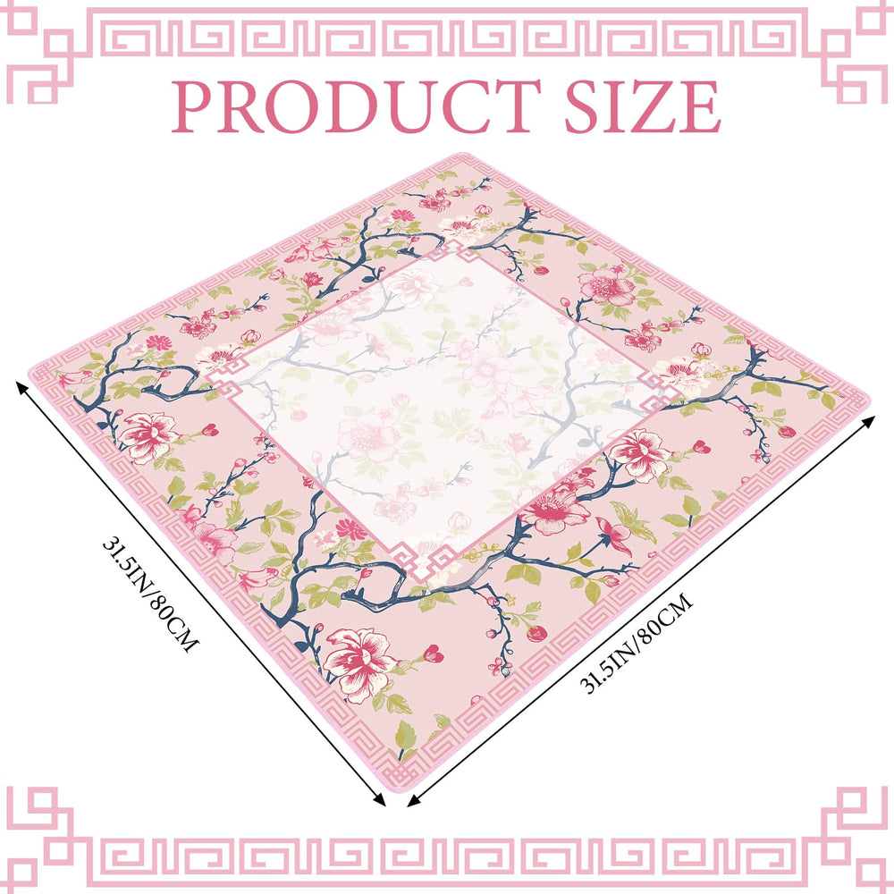 Sonwyoung mahjong mat size 80x80 cm fits square tables and protects surfaces.