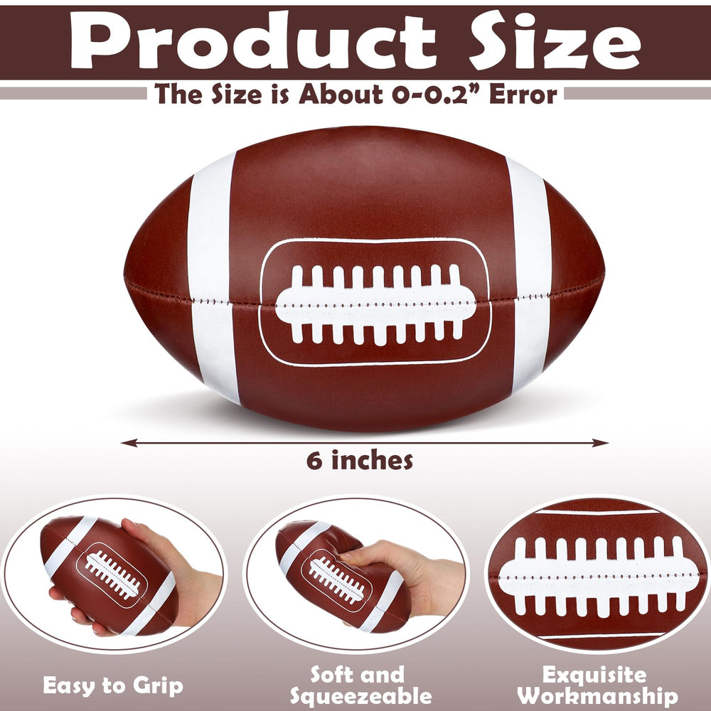 Sonwyoung soft football in hand, smooth grip for easy tossing.
