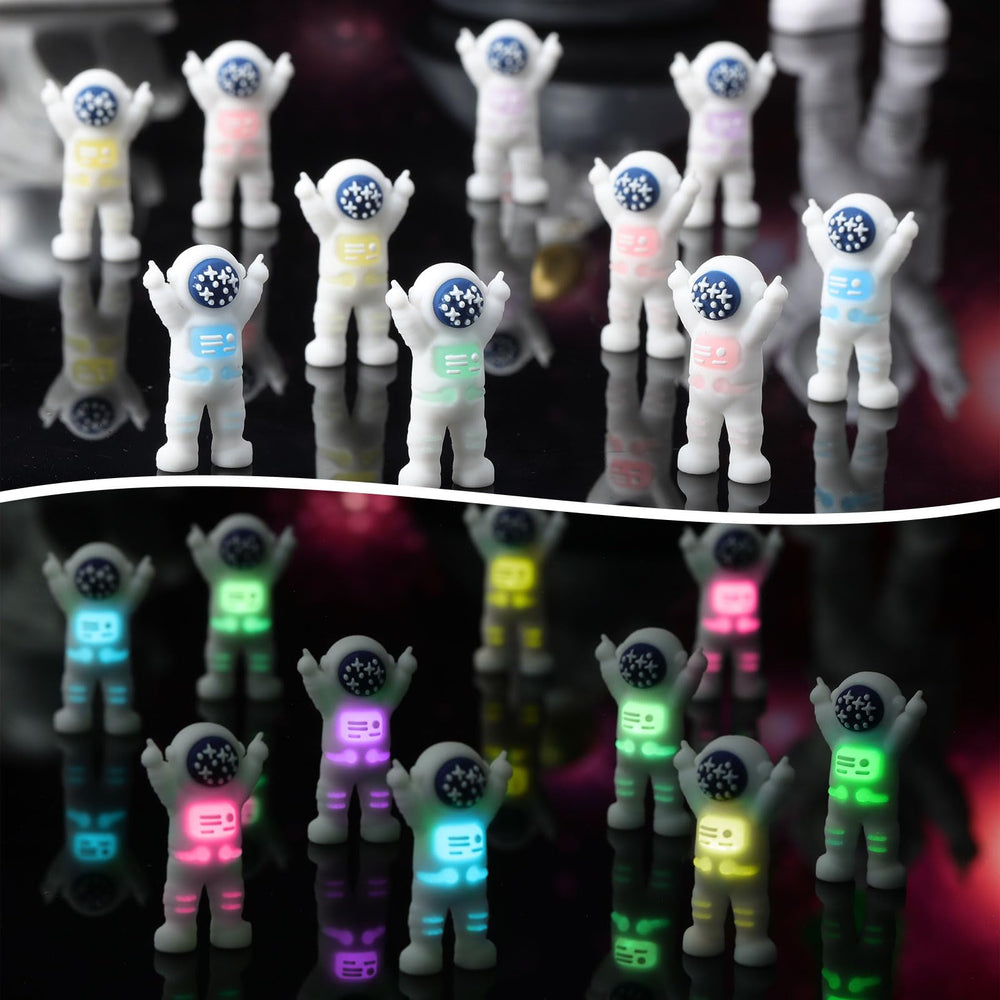 Sonwyoung space decor mini figurines brighten shelves and desks.