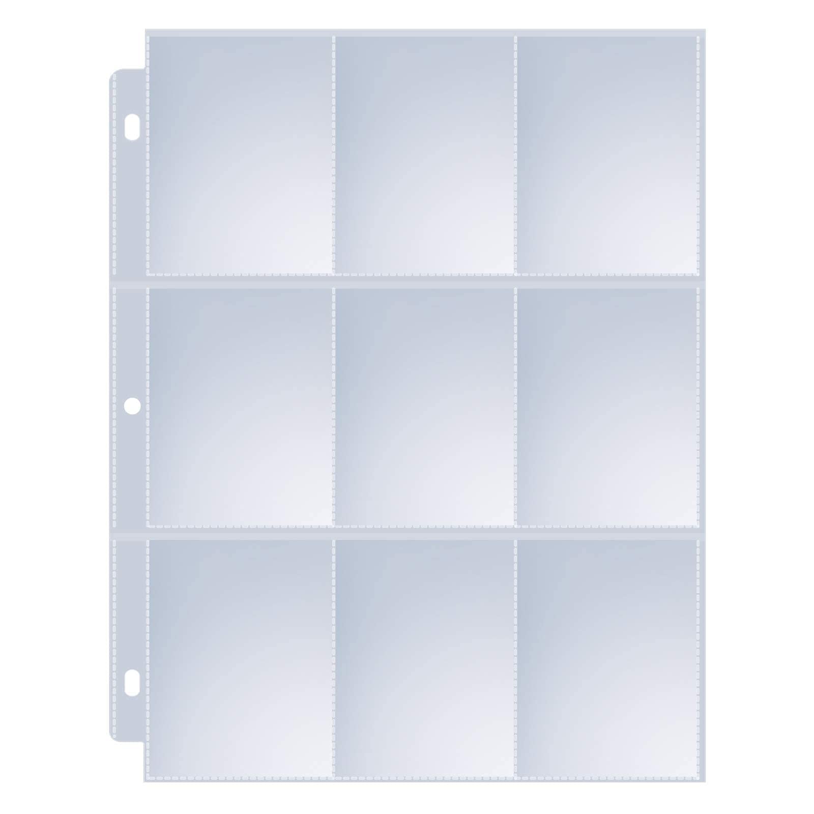 Sooez 120-pack page protectors with top-loading pockets for easy card insertion and viewing.