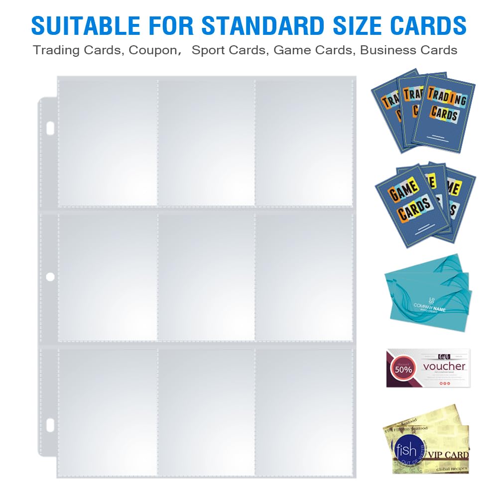 Sooez archival quality sleeves, acid-free and PVC-free, help protect cards over time.