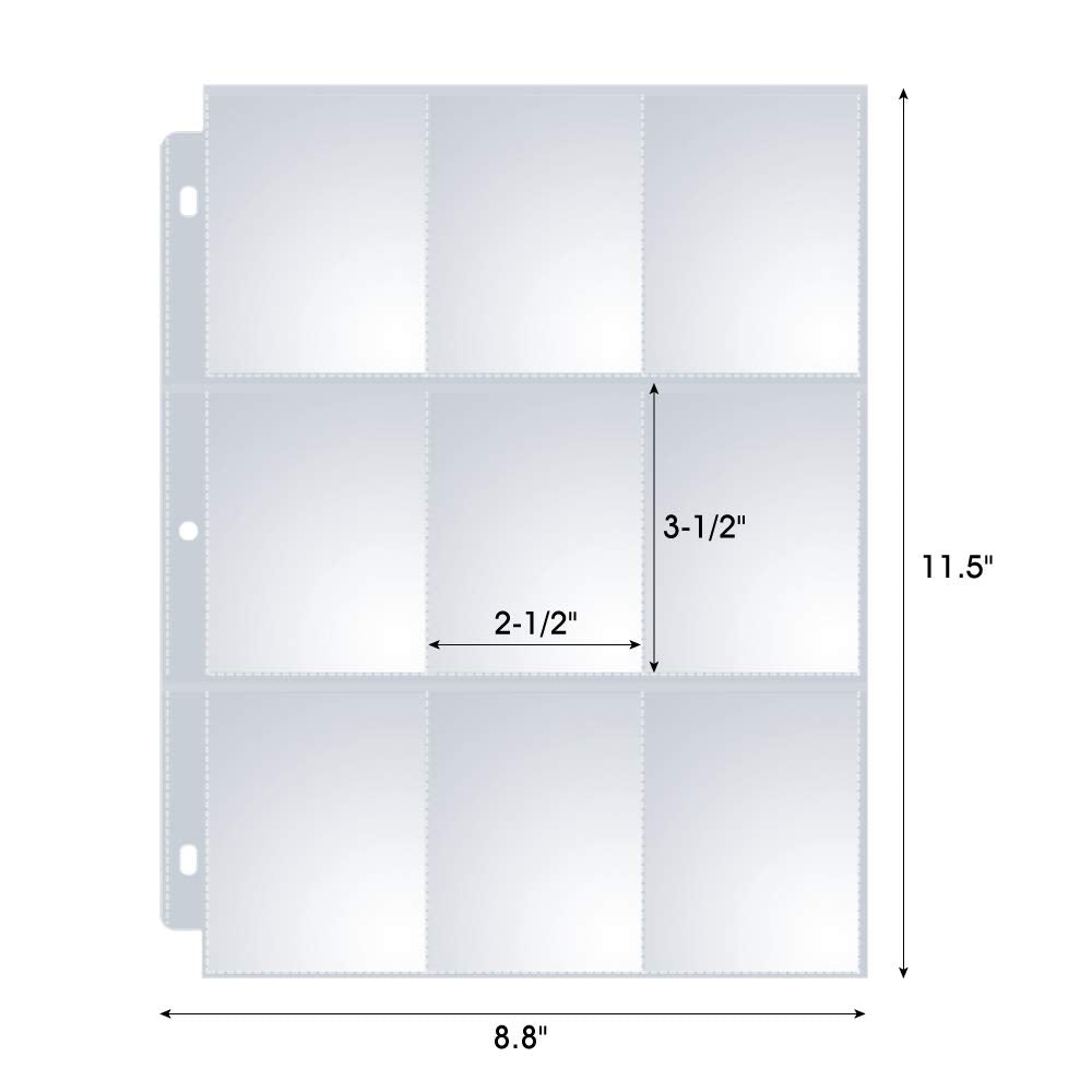 Sooez binder-ready protectors keep baseball and football cards organized and accessible.