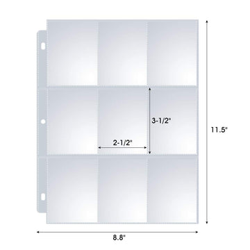 Sooez binder-ready protectors keep baseball and football cards organized and accessible.