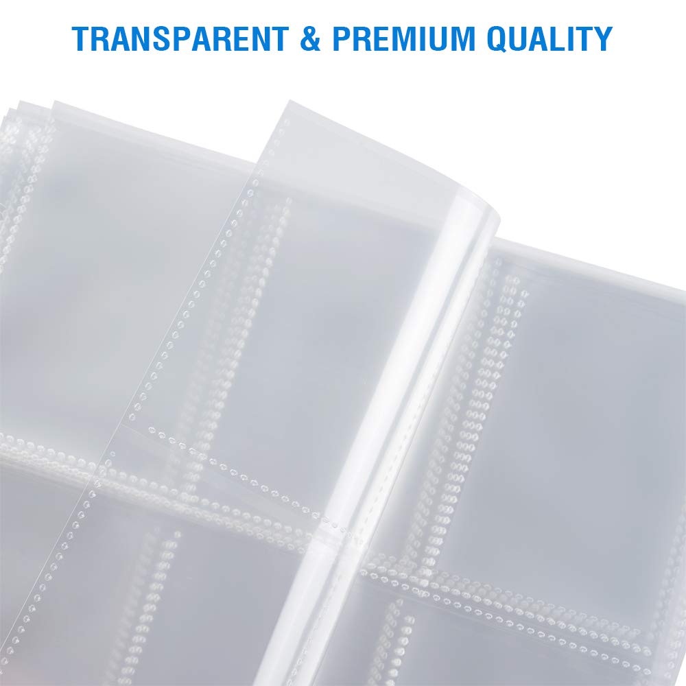Sooez standard-size cards fit 2.5 x 3.5 inches or smaller in pockets.