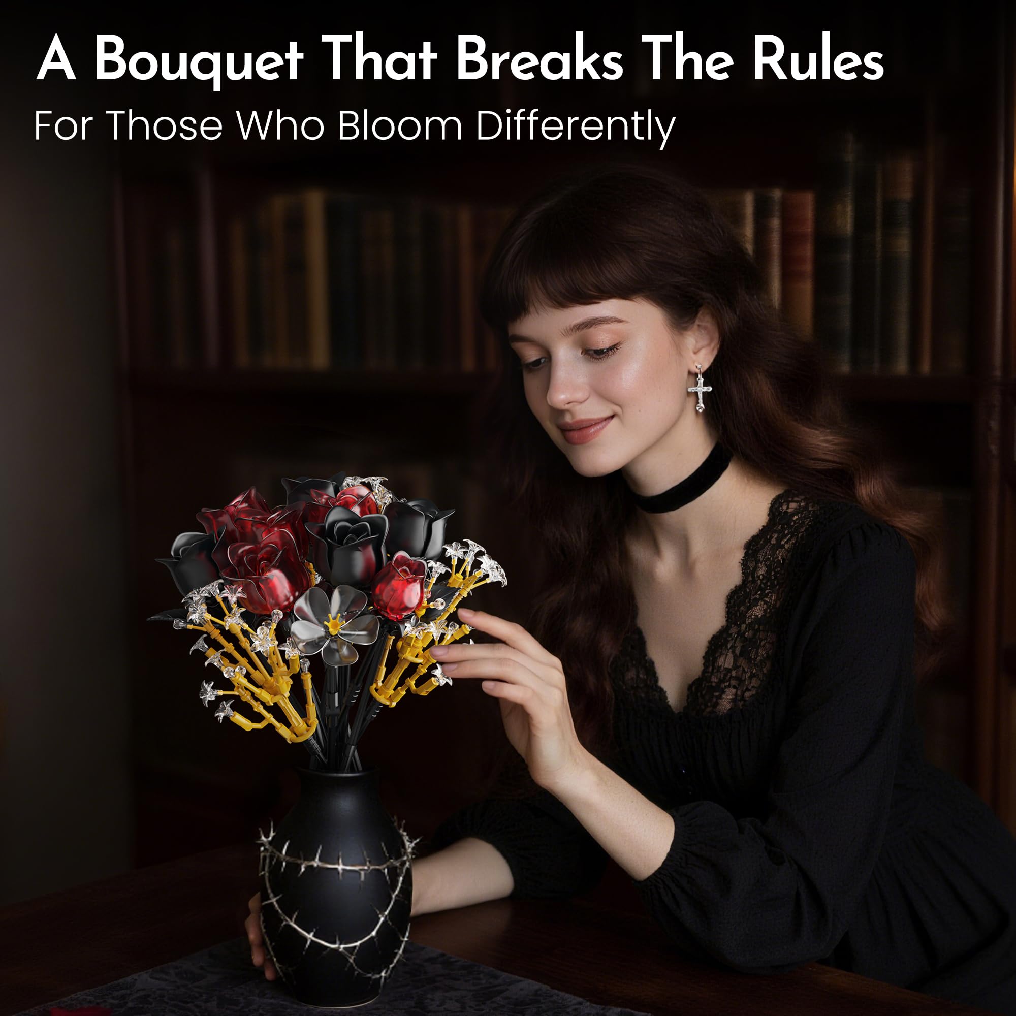 SOOLIO black rose collection creates bold gothic vibes for desk or office.