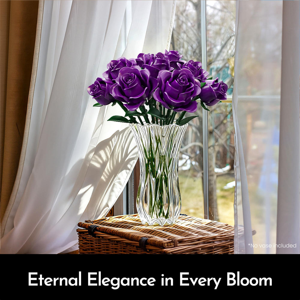 SOOLIO rose bouquet petal-detail emphasizes lifelike texture for display