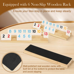 Soopotay tile board setup with tiles neatly arranged for quick games.