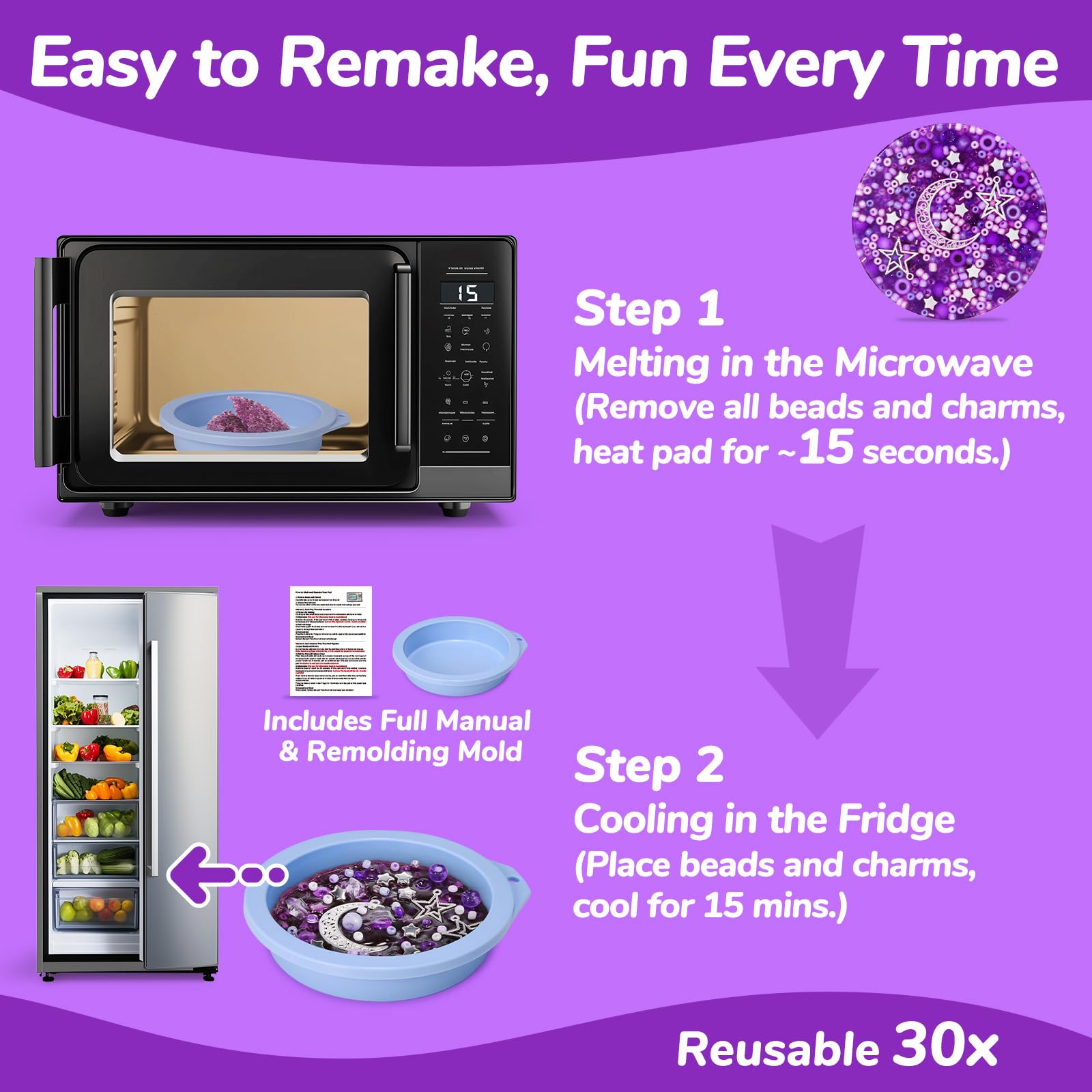 Sooppervix Starry Edition fridge cooling step for quick reuse