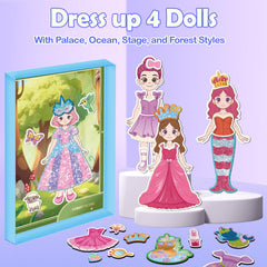 SOOVSY magnetic dress-up dolls Stage Star with luminous magnets for stories