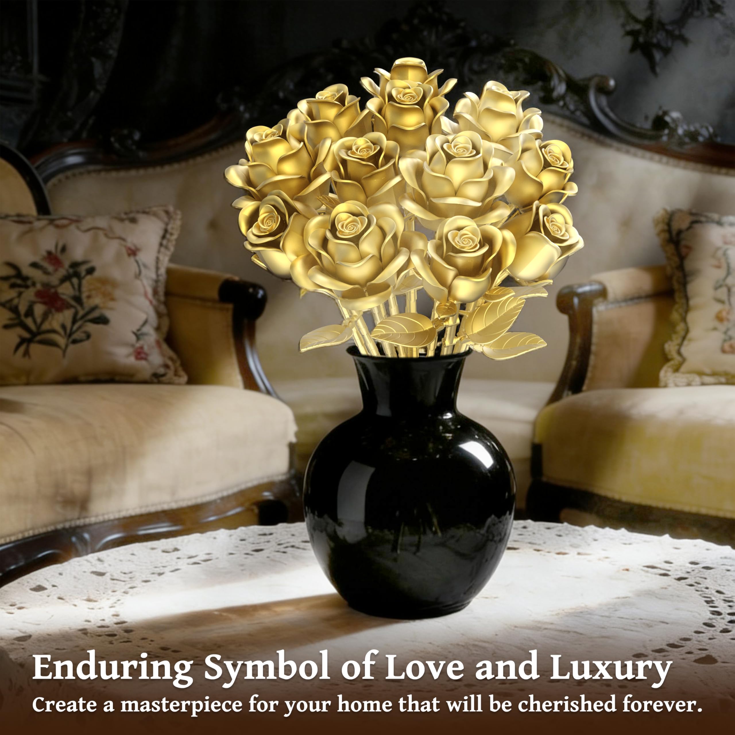 Sopu gold rose gift set ideal for Valentine's Day and anniversaries