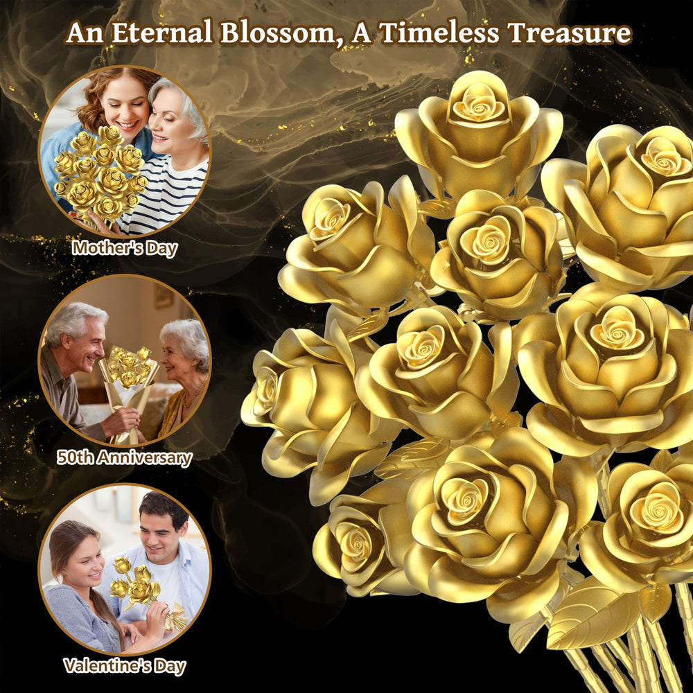 Sopu rose display pieces arranged in a tall, eye-catching arrangement