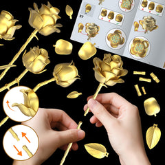 Sopu luxury home decor with sun-kissed gold roses for elegant spaces